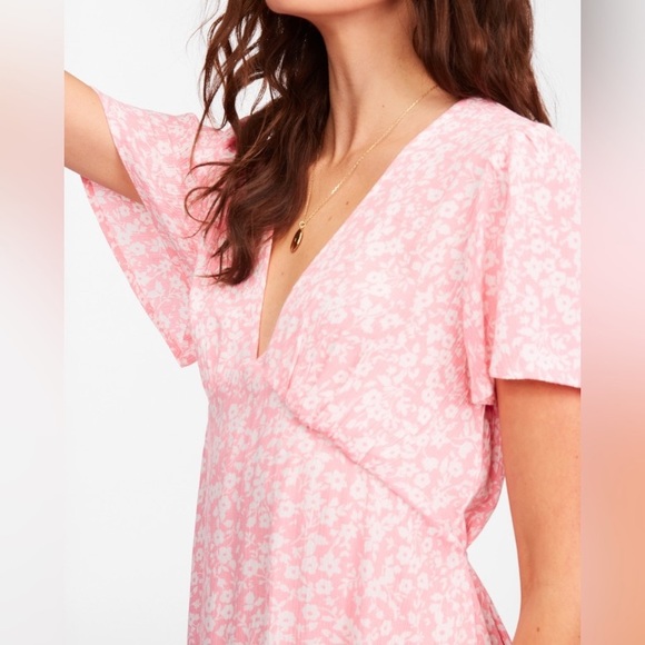 Billabong Floral Baby Pink Mini Dress - Picture 3 of 9